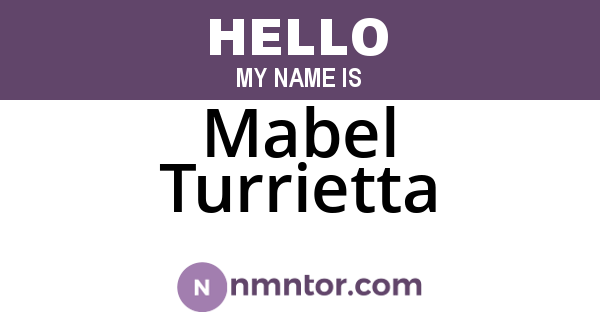 Mabel Turrietta