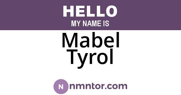 Mabel Tyrol