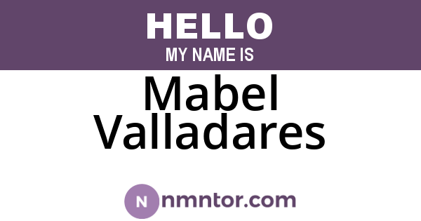 Mabel Valladares