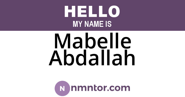 Mabelle Abdallah