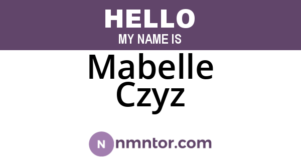 Mabelle Czyz