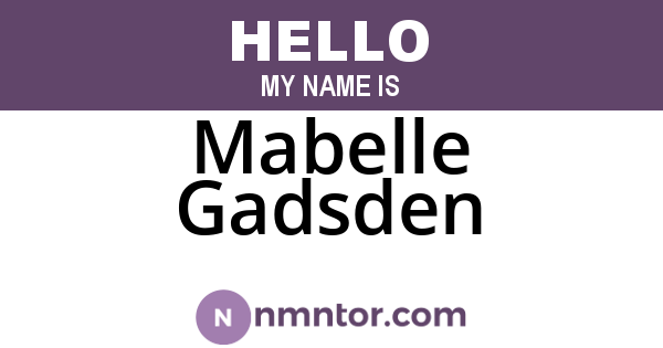 Mabelle Gadsden