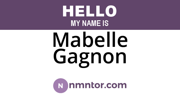 Mabelle Gagnon