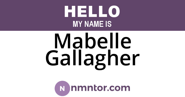 Mabelle Gallagher