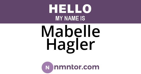 Mabelle Hagler