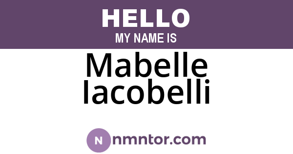 Mabelle Iacobelli