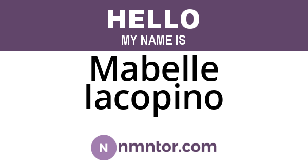 Mabelle Iacopino
