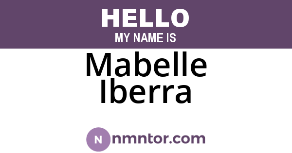 Mabelle Iberra
