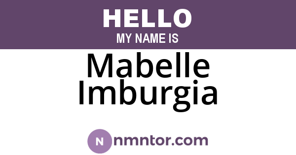 Mabelle Imburgia