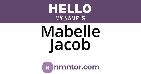 Mabelle Jacob