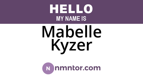 Mabelle Kyzer