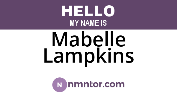 Mabelle Lampkins