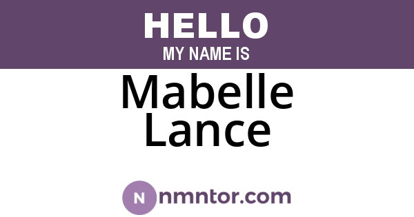 Mabelle Lance