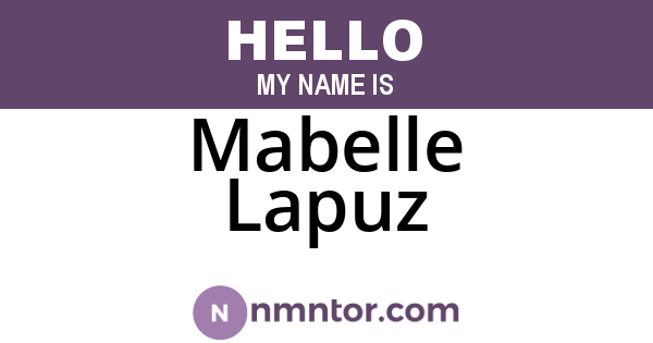 Mabelle Lapuz