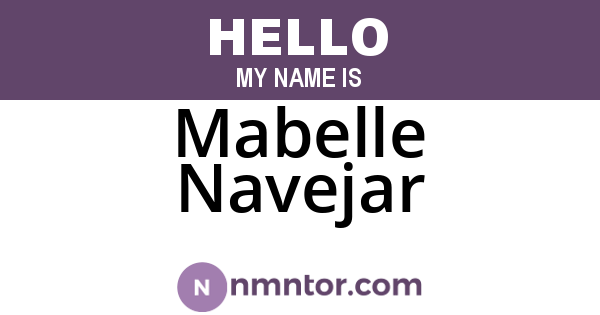 Mabelle Navejar