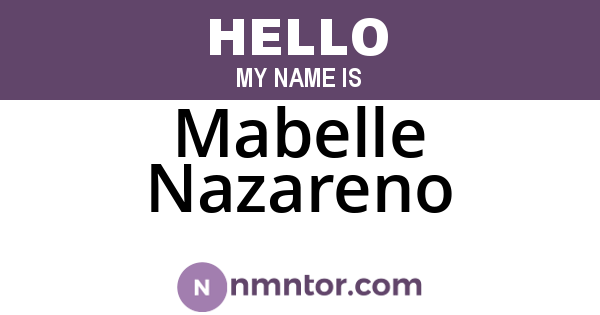 Mabelle Nazareno