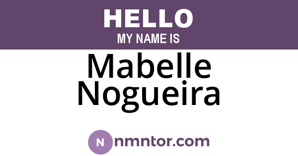 Mabelle Nogueira