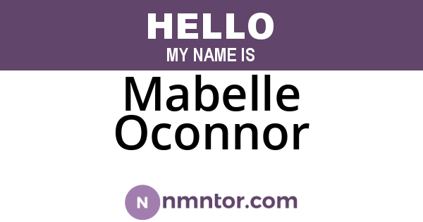 Mabelle Oconnor