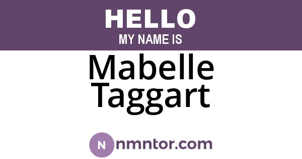 Mabelle Taggart