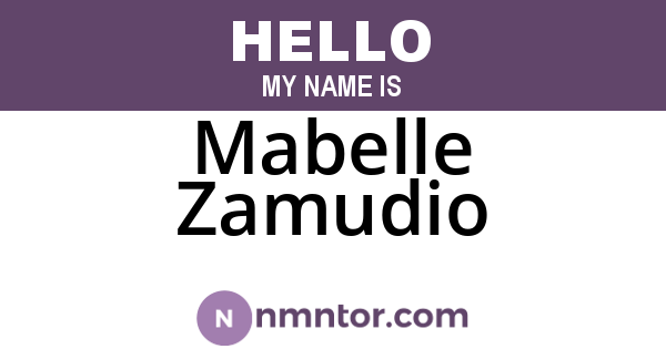 Mabelle Zamudio