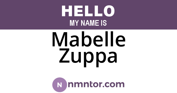 Mabelle Zuppa