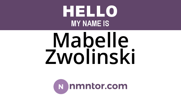 Mabelle Zwolinski