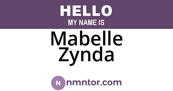 Mabelle Zynda