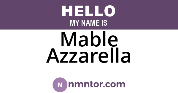 Mable Azzarella