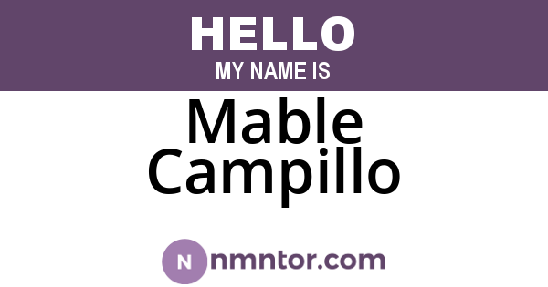 Mable Campillo