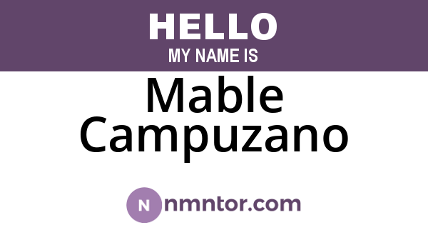 Mable Campuzano