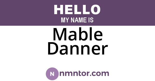 Mable Danner