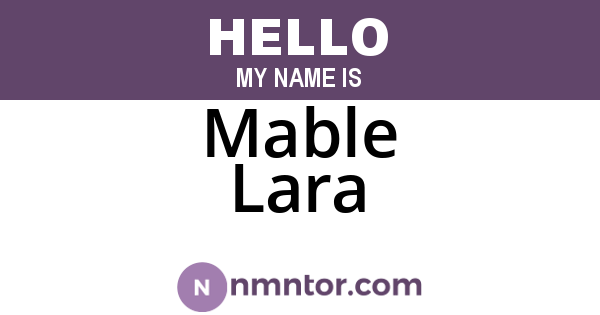 Mable Lara