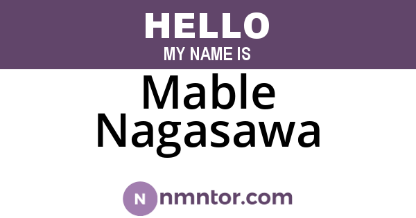 Mable Nagasawa