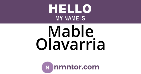 Mable Olavarria