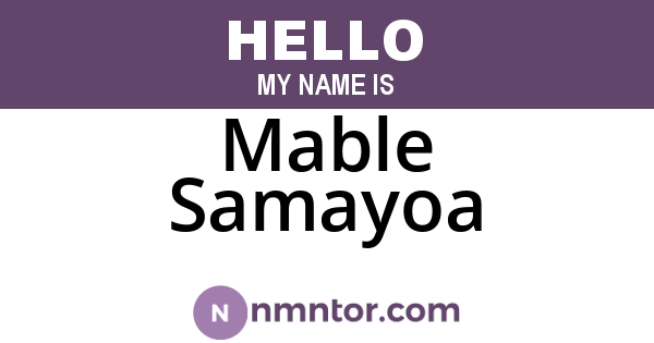 Mable Samayoa