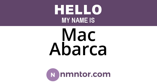 Mac Abarca