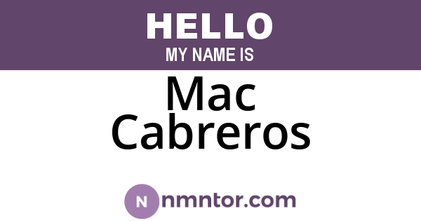 Mac Cabreros