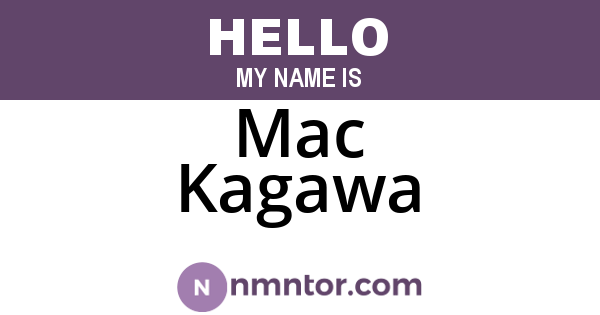 Mac Kagawa