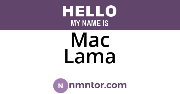 Mac Lama