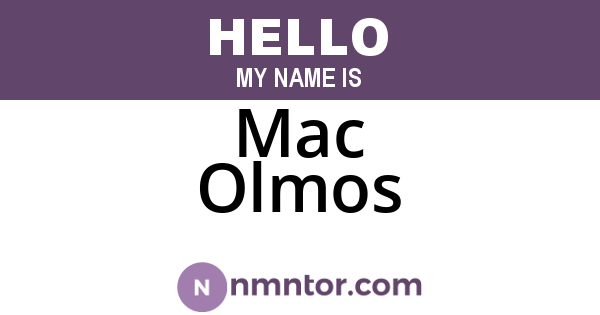 Mac Olmos
