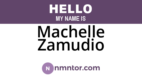 Machelle Zamudio