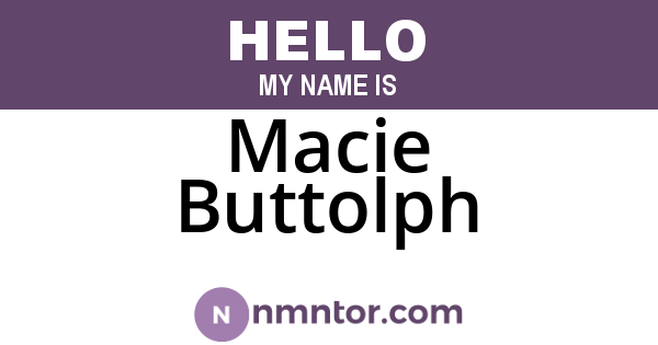 Macie Buttolph