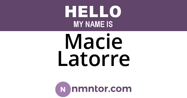 Macie Latorre