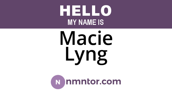 Macie Lyng