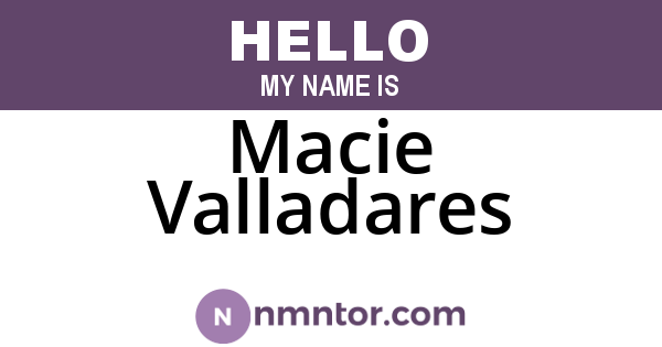 Macie Valladares
