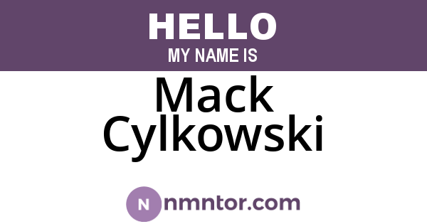 Mack Cylkowski