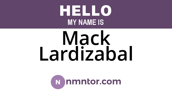 Mack Lardizabal