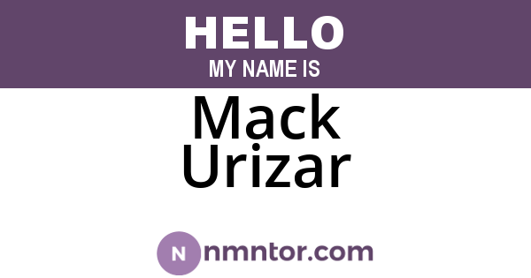 Mack Urizar
