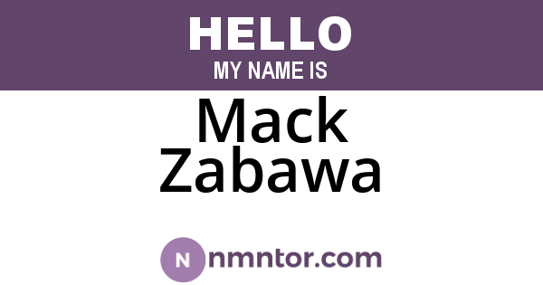 Mack Zabawa
