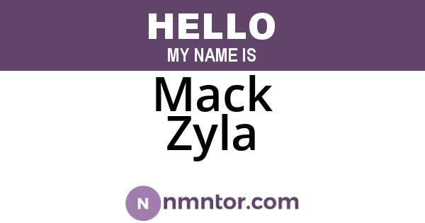 Mack Zyla